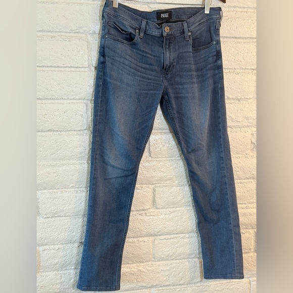 PAIGE Men’s Croft 33| Dark Wash| Slim Fit Jeans - Picture 2 of 7